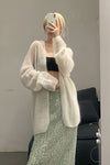 SWAYING/KNIT seamless mohair suit SW211SZ31 PS16